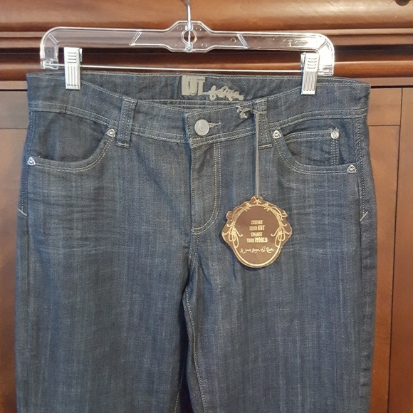 NWOT Kut from the Kloth Cuffed Flared Leg Jeans - sz 8 - Picture 1 of 6